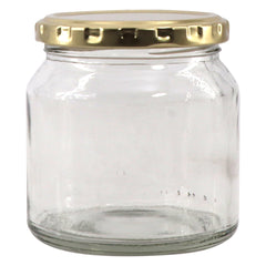 CONSOL SPREAD JARS WITH GOLD LIDS 6PK, 250ML