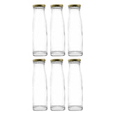 CONSOL CHUTNEY BOTTLES WITH GOLD LIDS 6PK, 250ML