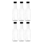 CONSOL WORCESTER SAUCE BOTTLES WITH BLACK LIDS 6PK, 250ML
