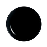 LUMINARC OPAL BLACK SIDE PLATE, 190MM DIA
