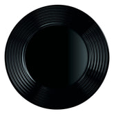 LUMINARC HARENA BLACK OPAL TEMPERED GLASS DINNER PLATE, 250MM DIA