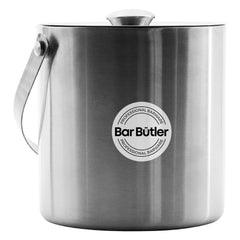BAR BUTLER DOUBLE WALL ICE BUCKET WITH LID STAINLESS STEEL, 1.7L