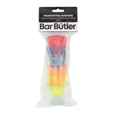 BAR BUTLER COLOURED SHOT GLASSES PLASTIC 6PK, 50ML - 52MM DIA