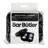 BAR BUTLER BLACK SILICONE 4 ICE SPHERE MOULD