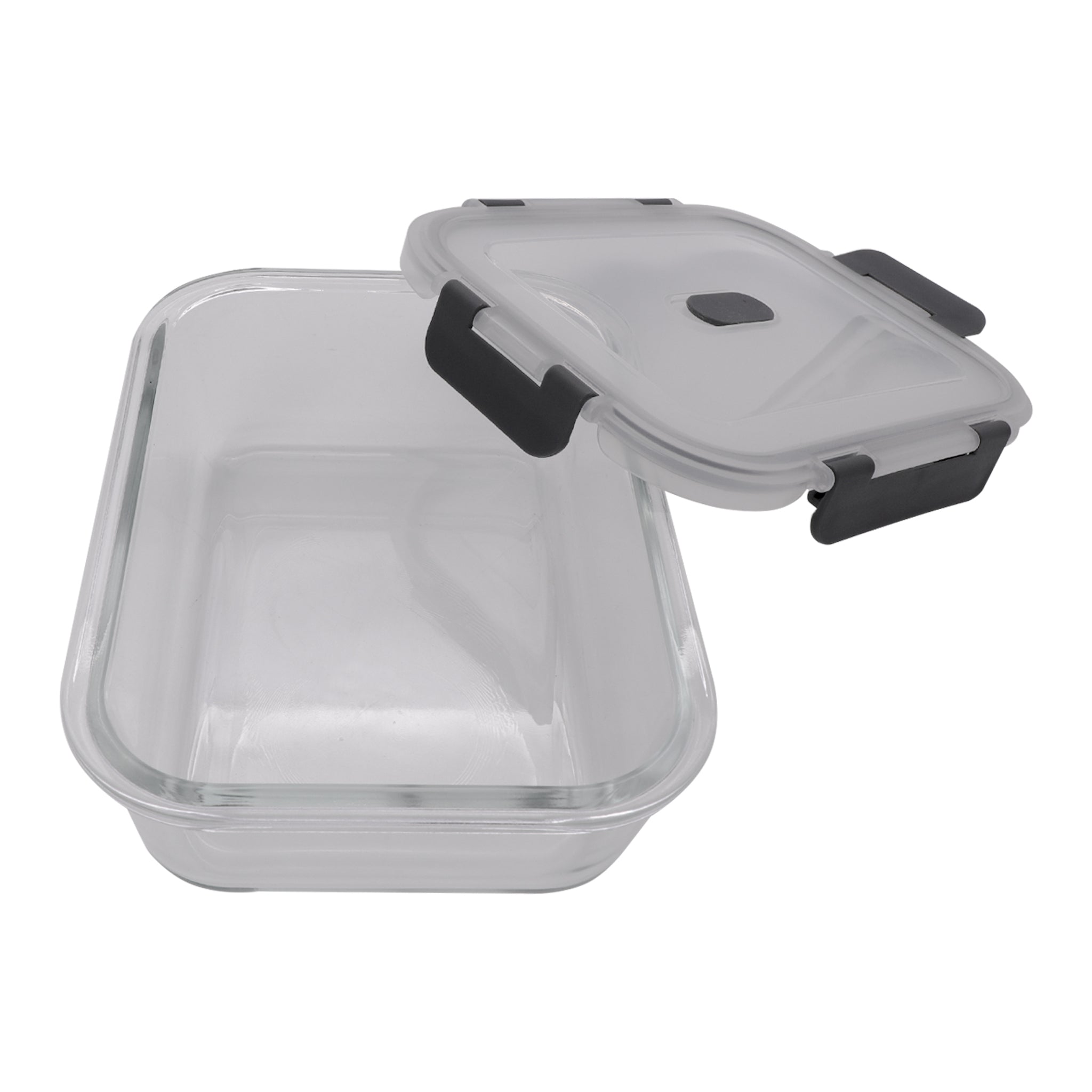 CONSOL MADRID RECT. STORAGE CONTAINER WITH VENTED CLIP ON LID, 630ML