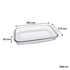 MARINEX RECTANGULAR ROASTER 2PCS SET, 1.6L & 2.2L