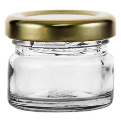 CONSOL MINI JAR WITH GOLD LID 12PK, 28ML