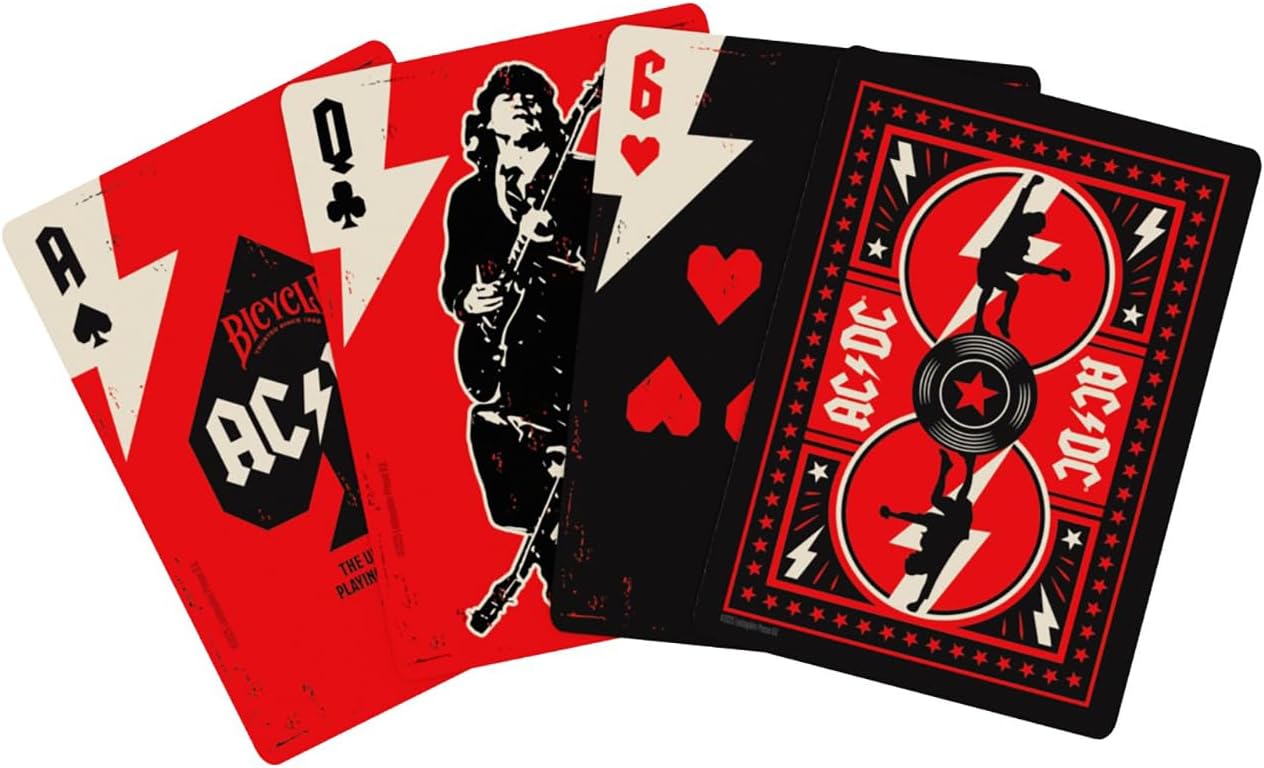 BICYCLE AC/DC PLAYING CARDS