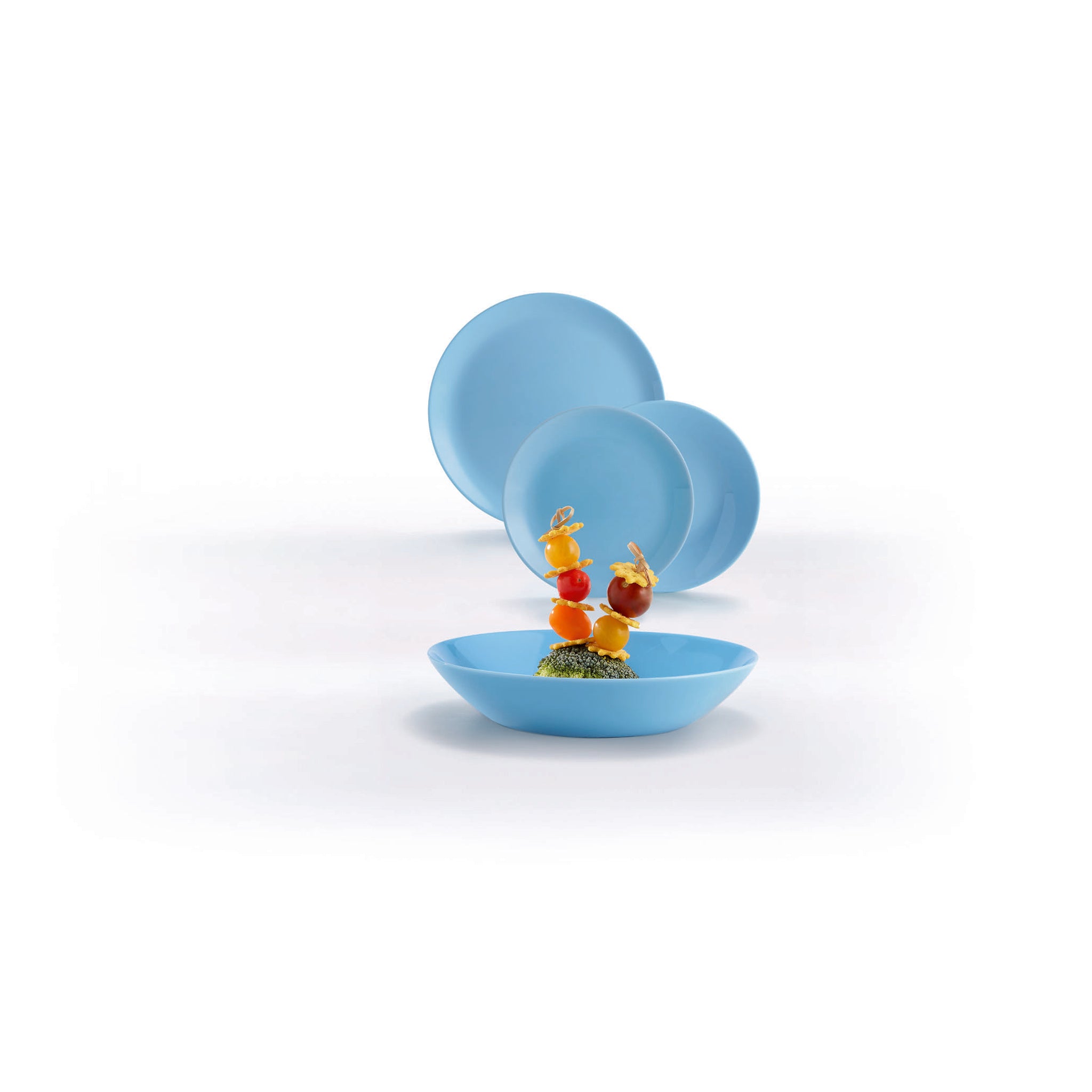 LUMINARC OPAL BLUE SIDE PLATE, 190MM DIA