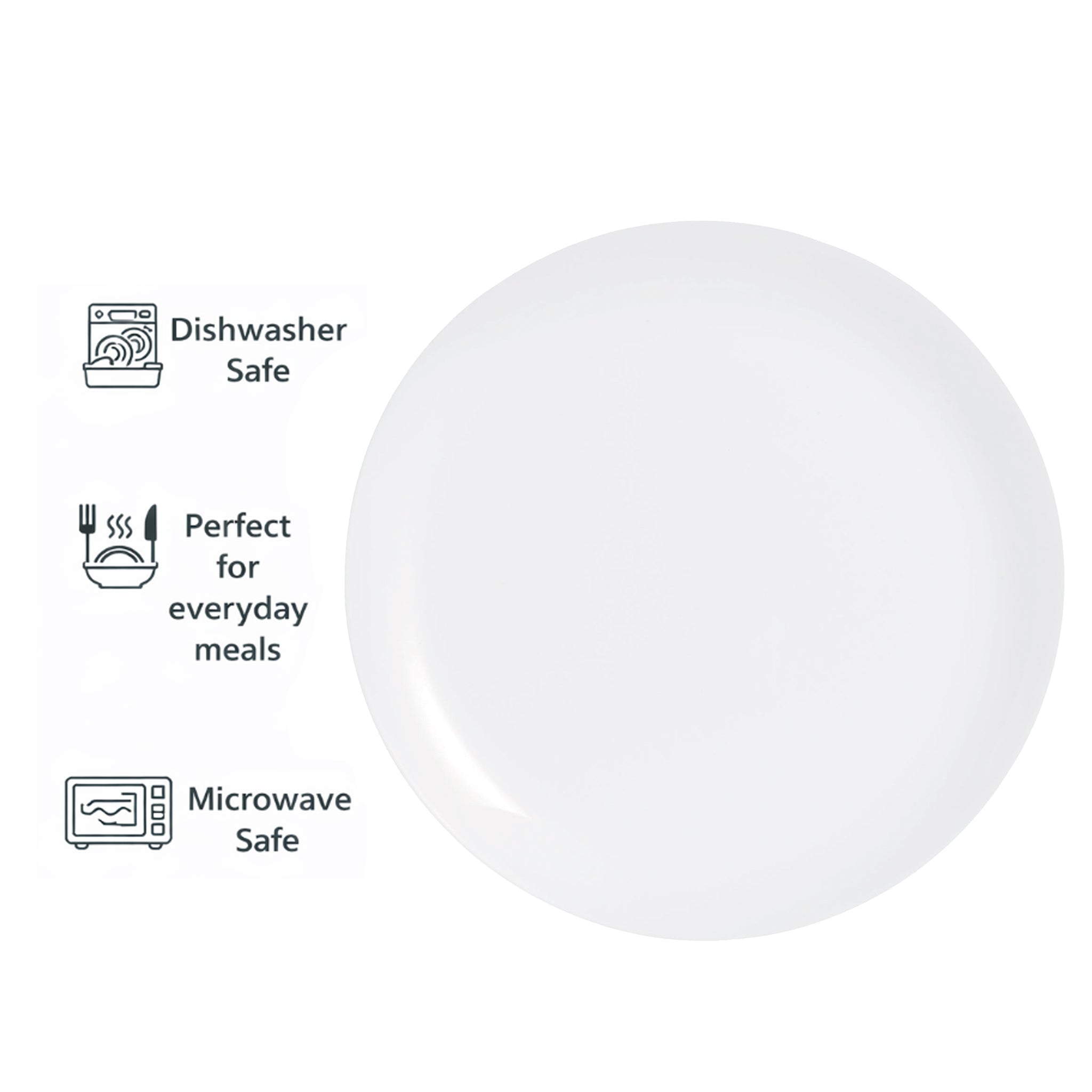 CONSOL OPAL DINNER PLATE,  250MM DIA